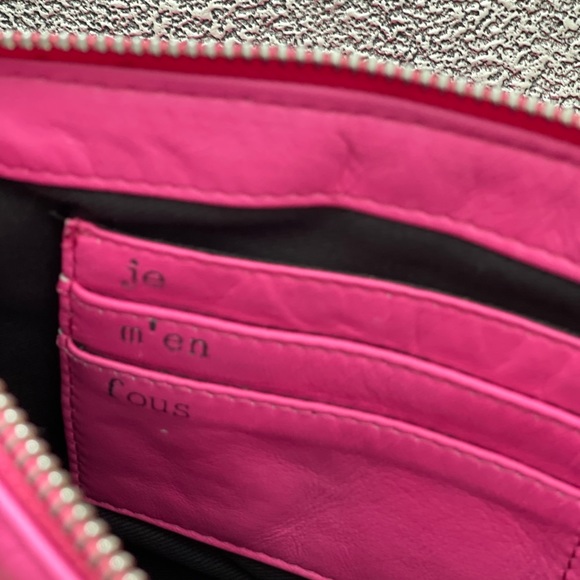 👛 ZADIG & VOLTAIRE Uma Leather Wristlet Clutch - Pink - Picture 4 of 6